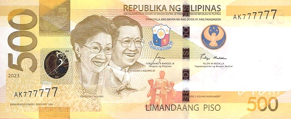 (941) ** PNew (PN234) Philippines - 500 Piso Year 2022